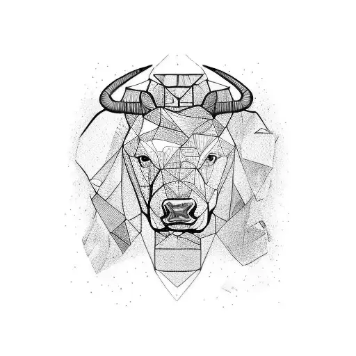bull vs bear  tattoo design idea