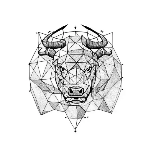 bull vs bear  tattoo design idea