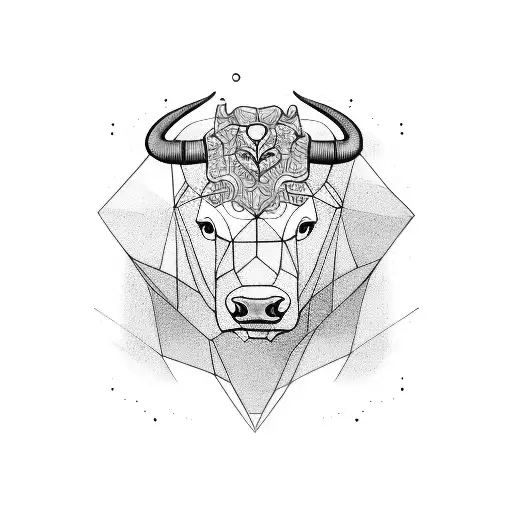 bull vs bear  tattoo design idea