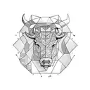 bull vs bear  tattoo design idea