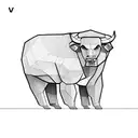 bull vs bear  tattoo design idea