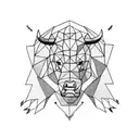 bull vs bear  tattoo design idea