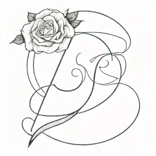 Create a fine line tattoo with the letter J and the number 23 combined. The tattoo can't be too big. tattoo design idea