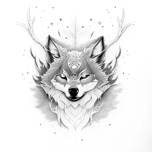 Yellowolf tattoo design idea