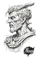Moses tattoo design idea