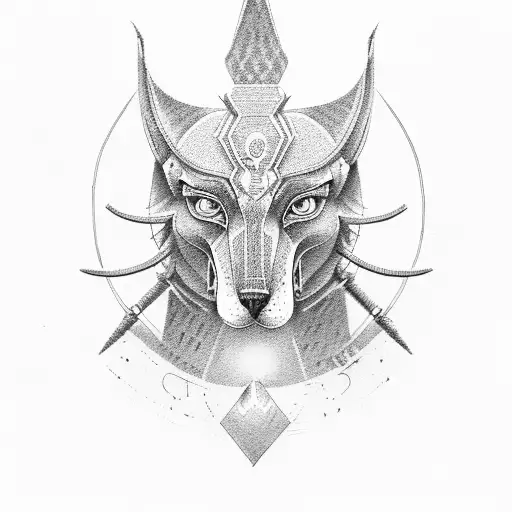 Anubis tattoo design idea