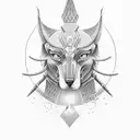 Anubis tattoo design idea