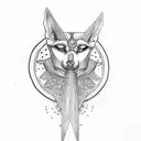 Anubis tattoo design idea