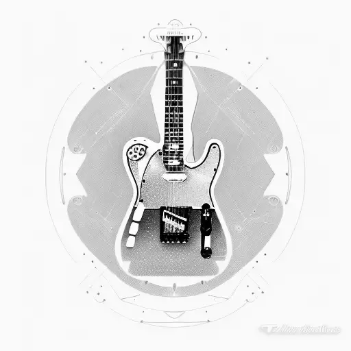 Telecaster Electric Guitar tattoo design idea