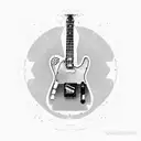 Telecaster Electric Guitar tattoo design idea