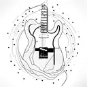 Telecaster Electric Guitar tattoo design idea