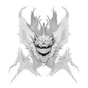 death dragon tattoo design idea