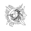 sol e lua  tattoo design idea