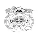sol e lua  tattoo design idea
