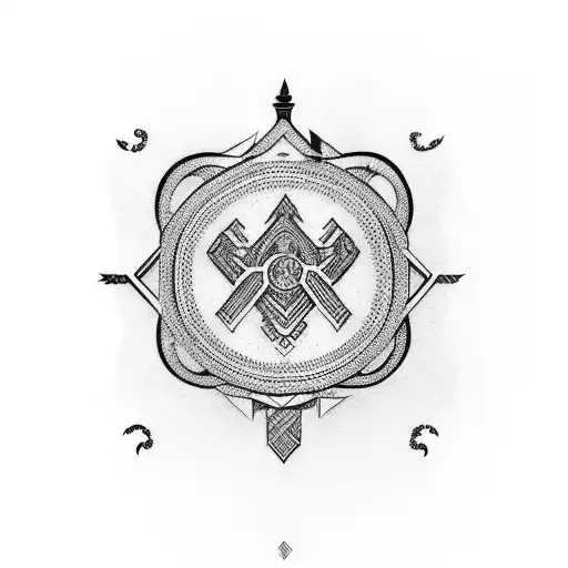 four names linked together ella, lucy, steph, chris tattoo design idea