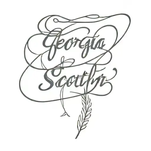 Georgia Southern music lyrics tattoo design idea