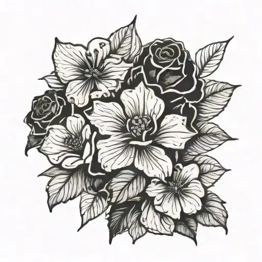 georgia state outline tattoo design idea