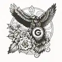Georgia Southern music lyrics tattoo design idea