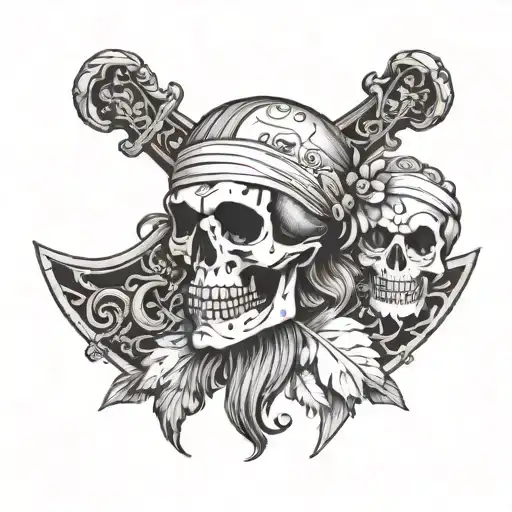 names carter, harrison pirate god tattoo design idea