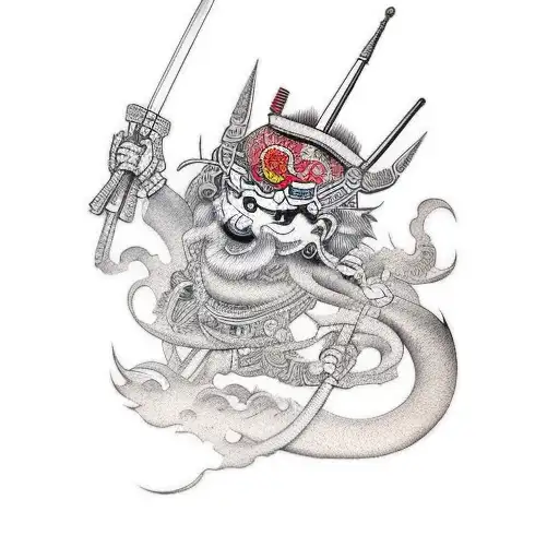 musashi miyamoto arm sleave tattoo  tattoo design idea