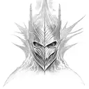Sauron in battle, from Peter Jackson "Lord of the Rings" films tattoo design idea