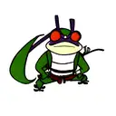 samurai frog tattoo design idea