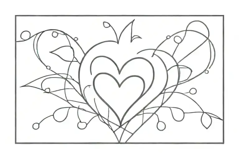 Mariana with a heart as the i tattoo design idea