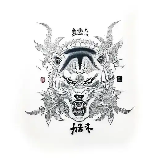 yakuza tattoo design idea