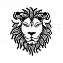 lion tibet buddha tattoo design idea