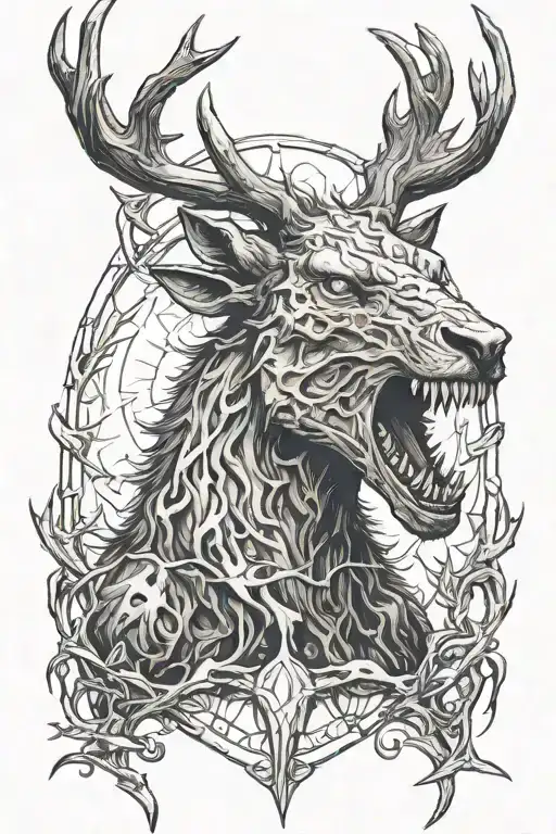 WENDIGO tattoo design idea