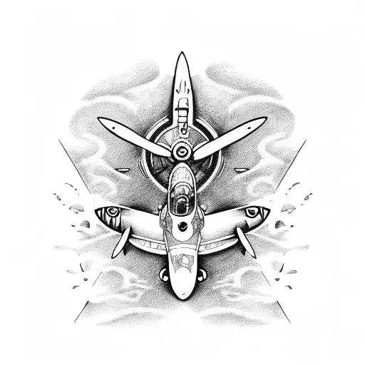 supermarine spitfire tattoo design idea