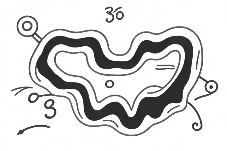 369 number tattoo design idea