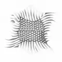 ripped american flag  tattoo design idea