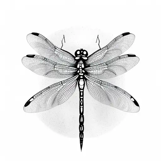 Dragonfly tattoo design idea