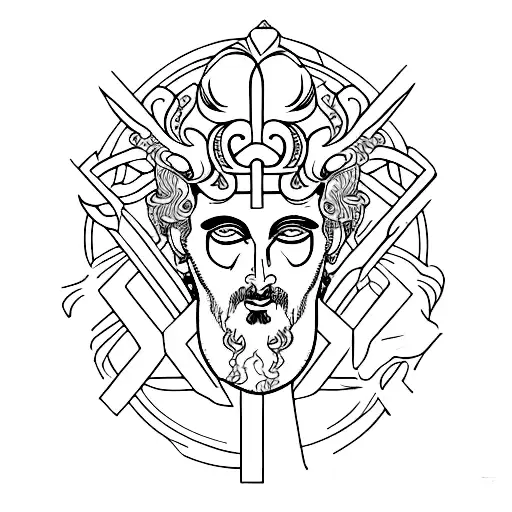 Dionysus tattoo design idea