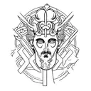 Dionysus tattoo design idea