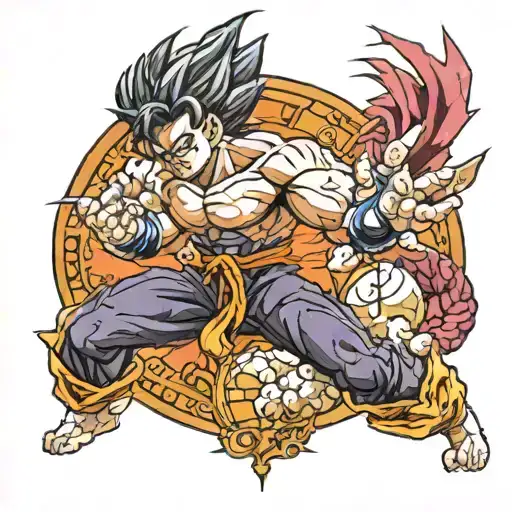 dragon ball z tattoo design idea