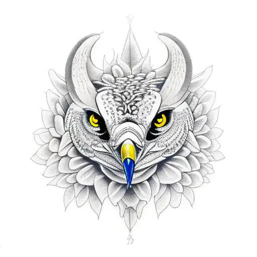 northern crow tattoo design idea
