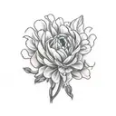 Hadestown carnation and lyrics tattoo design idea