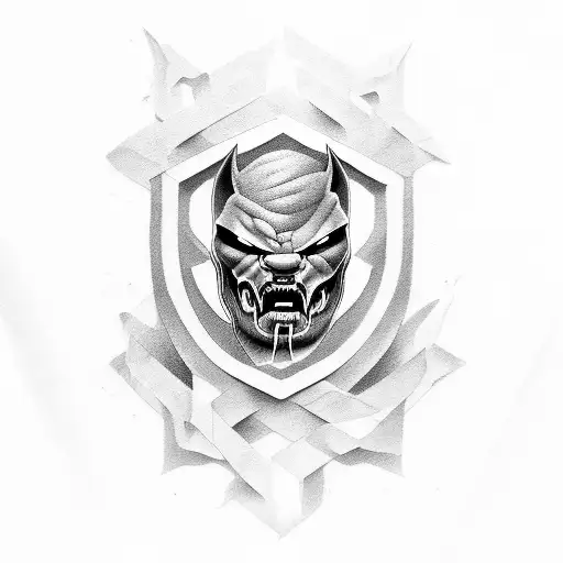 Pantera negra de corpo inteiro rosnando tattoo design idea