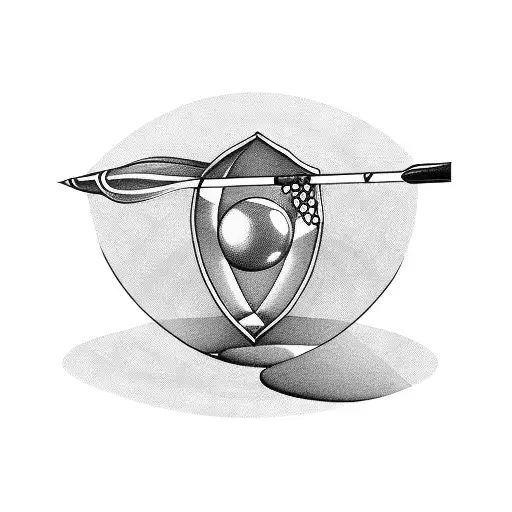 darts snooker tattoo design idea