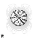 darts snooker dad tattoo design idea