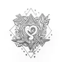 Simple tattoo to memorize a trip with friends to Rodrigues Island with the word RoRo included in it tattoo design idea