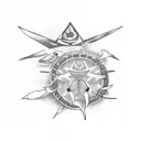 Simple tattoo to memorize a trip with friends to Rodrigues Island with the word RoRo included in it tattoo design idea