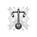 A musical note formed by a barbell and a football tattoo design idea