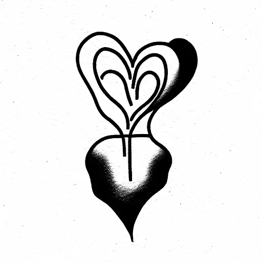 Crying Heart tattoo design idea