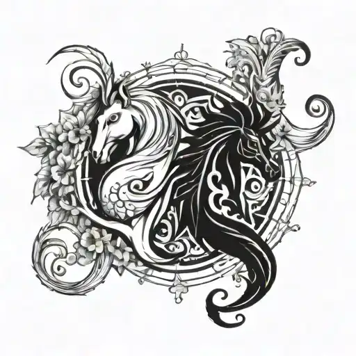 Virgo Aries Pisces tattoo design idea