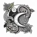 Gemini Libra and Leo sign minimal line art tattoo design idea