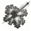 realistic fireworks exploding tattoo design idea