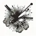 realistic fireworks exploding tattoo design idea